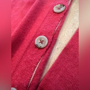 Red Button-Up Cardigan